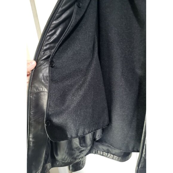 Wilsons Leather Vintage Men's SZ LG Shirt Collar Jacket with Removeable Liner - Picture 6 of 15